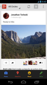 Клиент Google+ для Android получил обновление