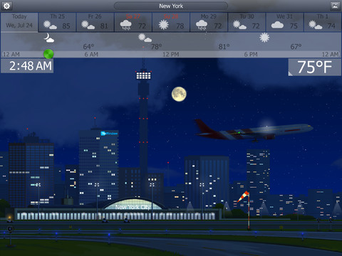 Погодное приложение YoWindow для iPad